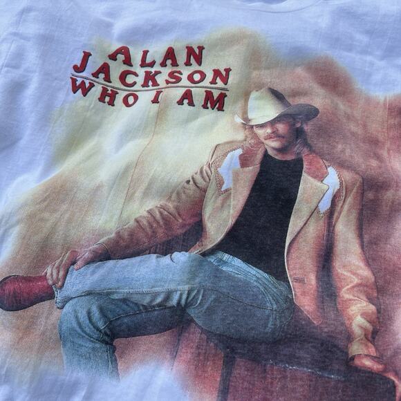 VINTAGE Alan Jackson Country T-Shirt Adult XL Who I Am 1994 Single Stitch Tee - Picture 5 of 11